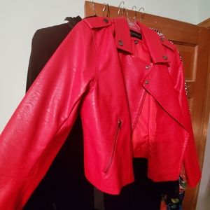 Eloquii Faux Leather Moto Jacket